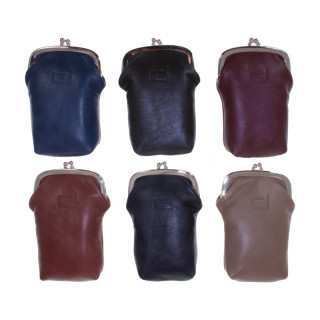 PITILLERA PIEL CON BOQUILLA SUPERIOR CLASSIC COLORES SURTIDOS 1X6