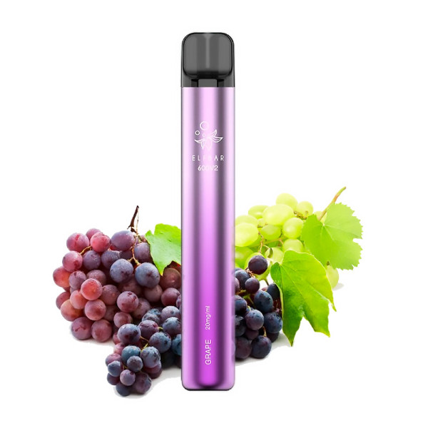 ELF008 POD DESECHABLE ELFBAR 600V2 GRAPE 20MG