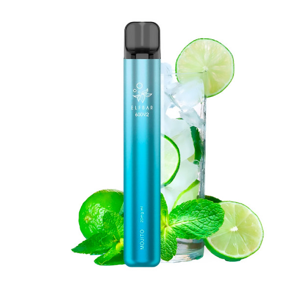 ELF025 POD DESECHABLE ELFBAR 600V2 MOJITO 20MG