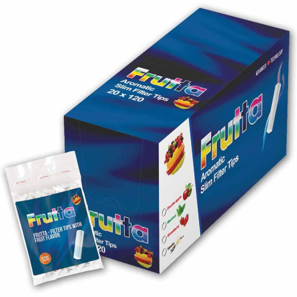 FILTROS FRUTTA AROMATIZADOS FRESA 6MM 120UDS 1X20