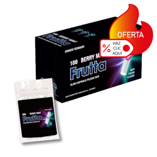 FILTROS FRUTTA CAPSULA MORA-MENTA 6MM LONG 100UDS 1X20