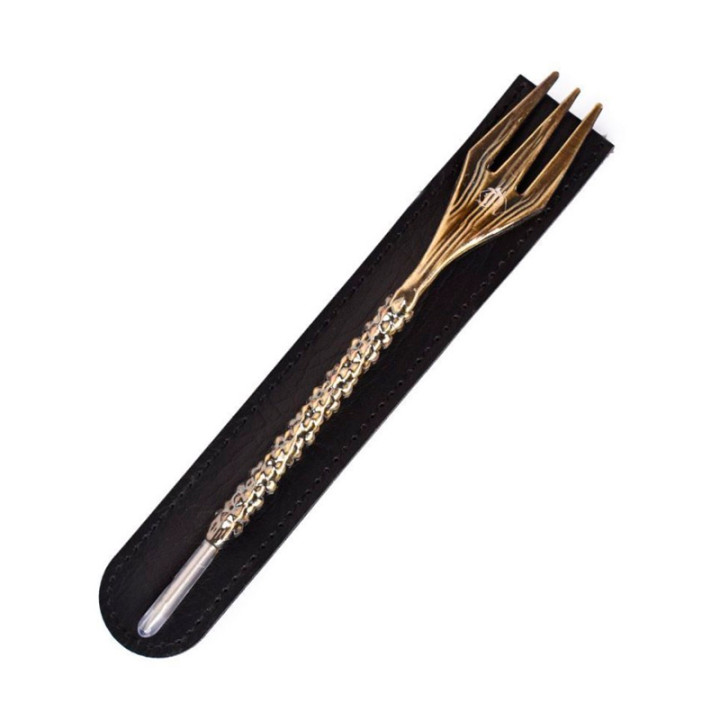 TENEDOR PUNZON FUNDA ORO  1UD