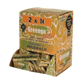 PAPEL GREENGO Nº8 70MM EXTRA FINO EXPOSITOR  2X1€ 1X100