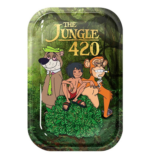 BANDEJA METAL JUNGLE 420 29 X 19 CM