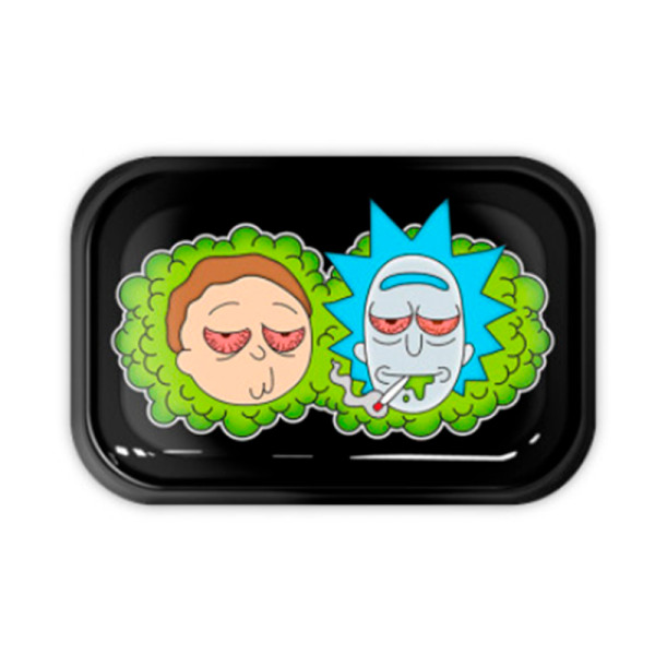 BANDEJA METAL RICK & MORTY GREEN SMOKE 29 X 19CM