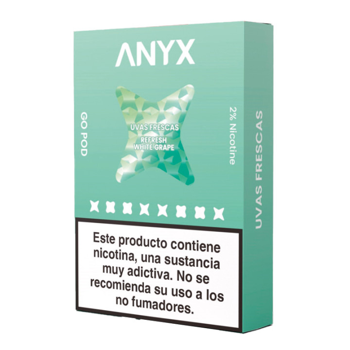 PACK 3 CARTUCHOS X 700 PUFF REFRESH WHITE GRAPE (2.100 PUFF) ANYX