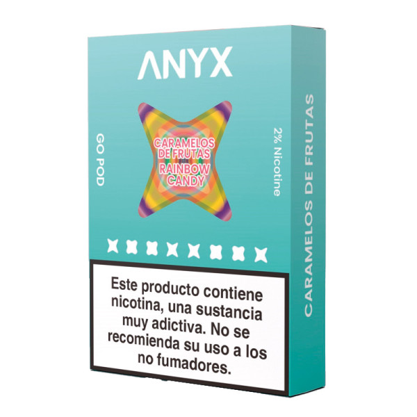 PACK 3 CARTUCHOS X 700 PUFF RAINBOW CANDY (2.100 PUFF) ANYX