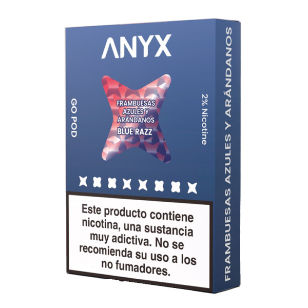 PACK 3 CARTUCHOS X 700 PUFF BLUE RAZZ (2.100 PUFF) ANYX
