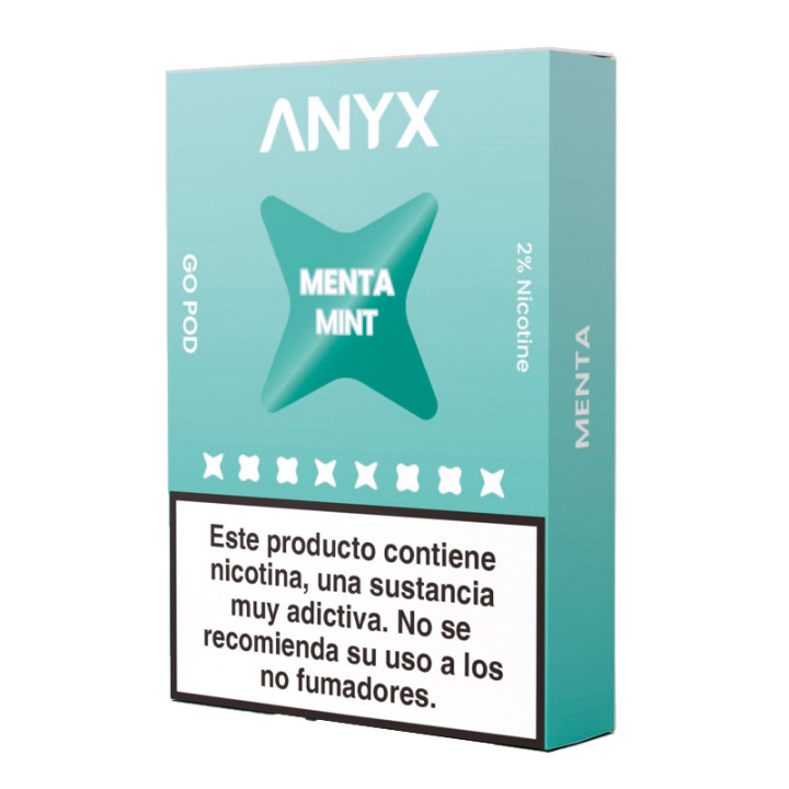 PACK 3 CARTUCHOS X 700 PUFF MINT (2.100 PUFF) ANYX