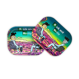 BANDEJA METAL CON TAPA IMAN RIKING BAD 18 X 14CM