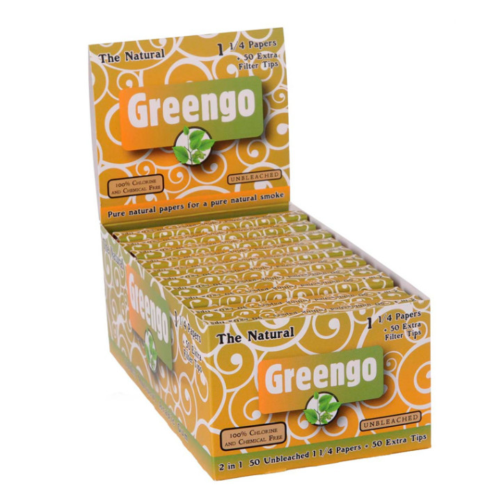 PAPEL GREENGO 1 ¼ + TIPS 1X24