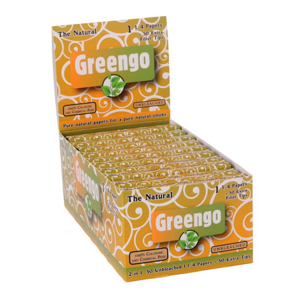 PAPEL GREENGO 1 ¼ + TIPS 1X24