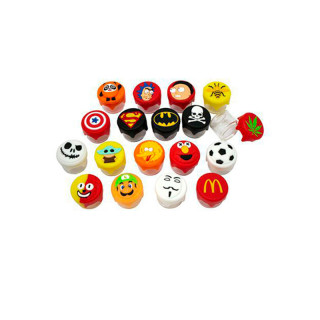 Mini botes cristal con tapa motivos. 100uds.