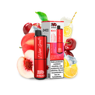 CIGARILLO ELECTRONICO DESECHABLE IVG 2400 PUFF CHERRY EDITION
