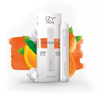CIGARRILLO ELECTRICO DESECHABLE IZY VAPE ORANGE 600 PUFFS SIN NICOTINA