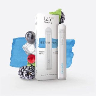 CIGARRILLO ELECTRICO DESECHABLE IZY VAPE BERRY MIX 600 PUFFS 2% TPD