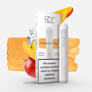CIGARRILLO ELECTRICO DESECHABLE IZY VAPE MANGO 600 PUFFS 2% TPD