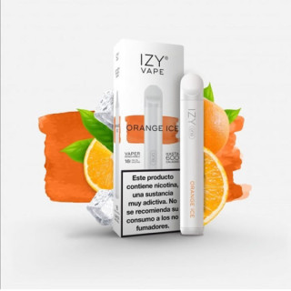 CIGARRILLO ELECTRICO DESECHABLE IZY VAPE ORANGE ICE 600 PUFFS 2%