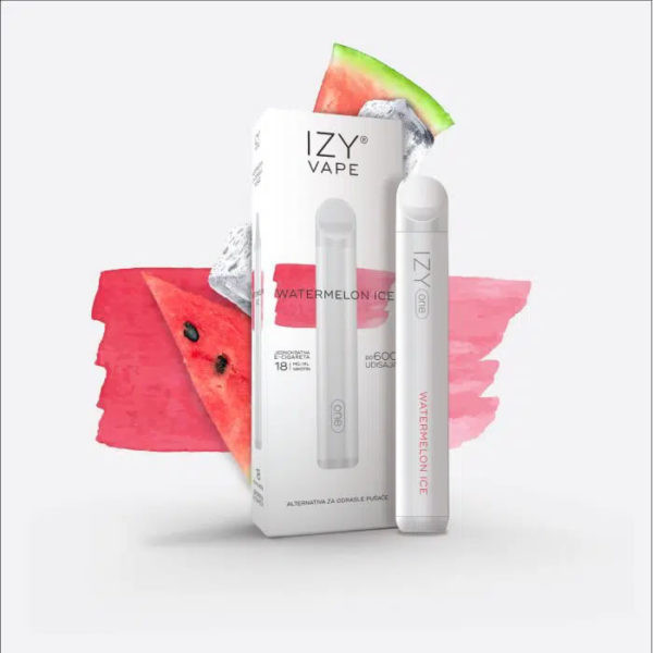 CIGARRILLO ELECTRICO DESECHABLE IZY VAPE WATERMELON ICE 600 PUFFS 2% TPD