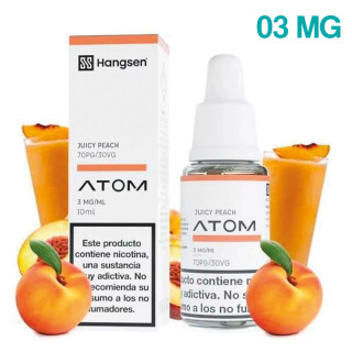 ELIQUID HANGSEN JUICY PEACH 03MG 10ML