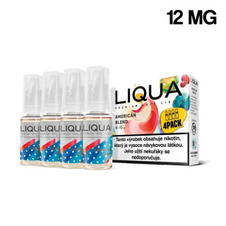 ELIQUID LIQUA AMERICAN BLEND PACK 4 12MG 10ML