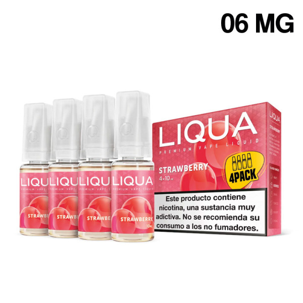 ELIQUID LIQUA FRESA PACK 4 06MG