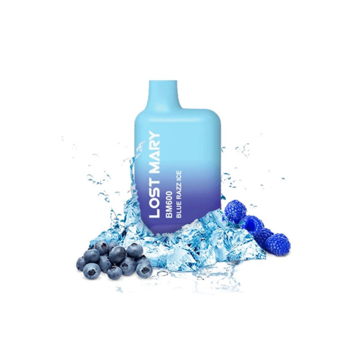 CIGARRILLO ELECTRONICO DESECHABLE LOST MARY 600PUFFS 2% BLUE RAZZ ICE