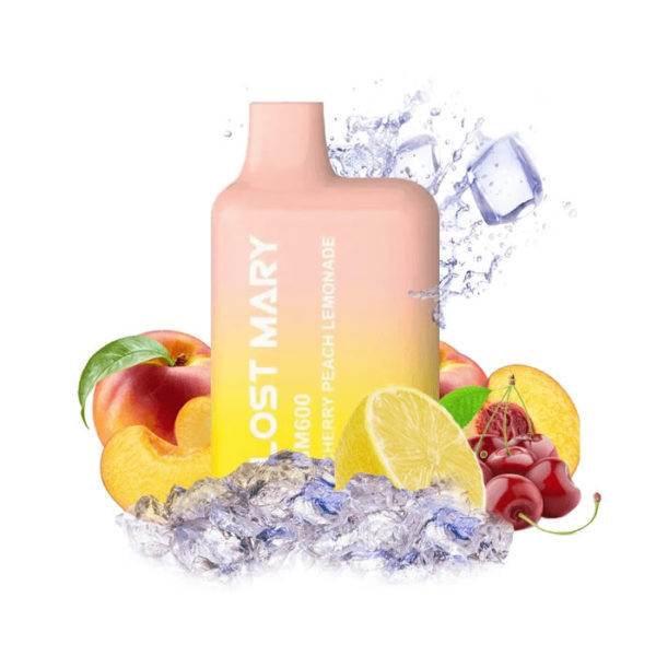 CIGARRILLO ELECTRONICO DESECHABLE LOST MARY 600PUFFS 2% CHERRY PEACH LEMONADE