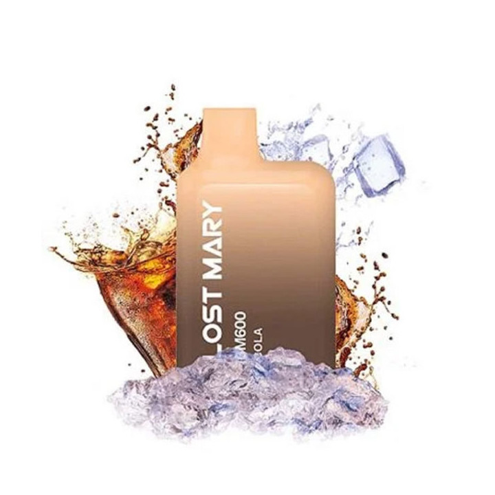 CIGARRILLO ELECTRONICO DESECHABLE LOST MARY 600PUFFS 2% COLA