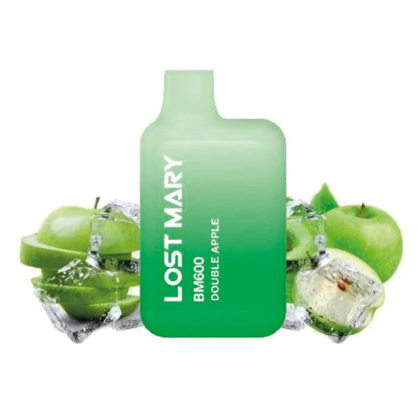 CIGARRILLO ELECTRONICO DESECHABLE LOST MARY 600PUFFS 2%  DOUBLE APPLE