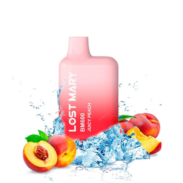 CIGARRILLO ELECTRONICO DESECHABLE LOST MARY 600PUFFS 2% JUICY PEACH