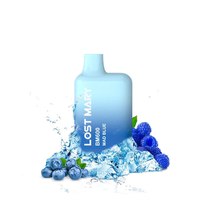 CIGARRILLO ELECTRONICO DESECHABLE LOST MARY 600PUFFS 2% MAD BLUE