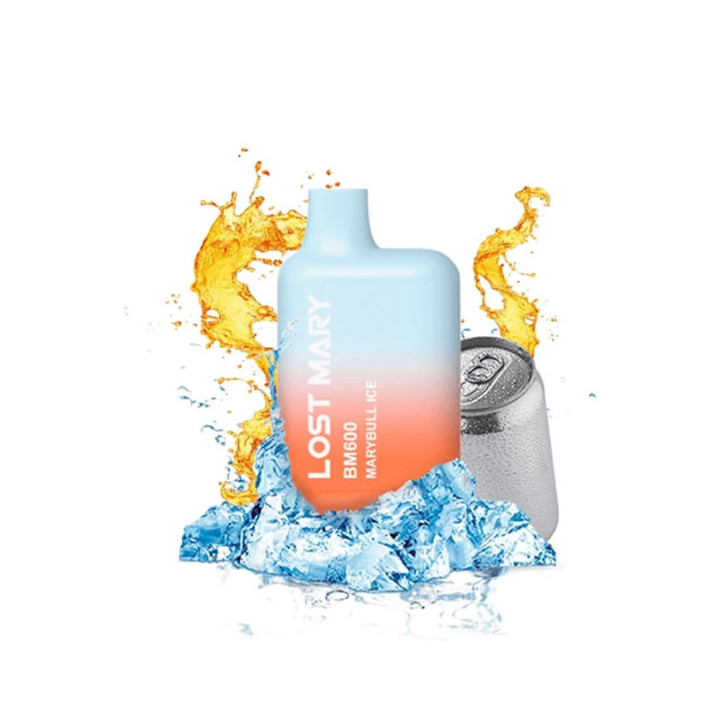 CIGARRILLO ELECTRONICO DESECHABLE LOST MARY 600PUFFS 2% MARY BULL ICE