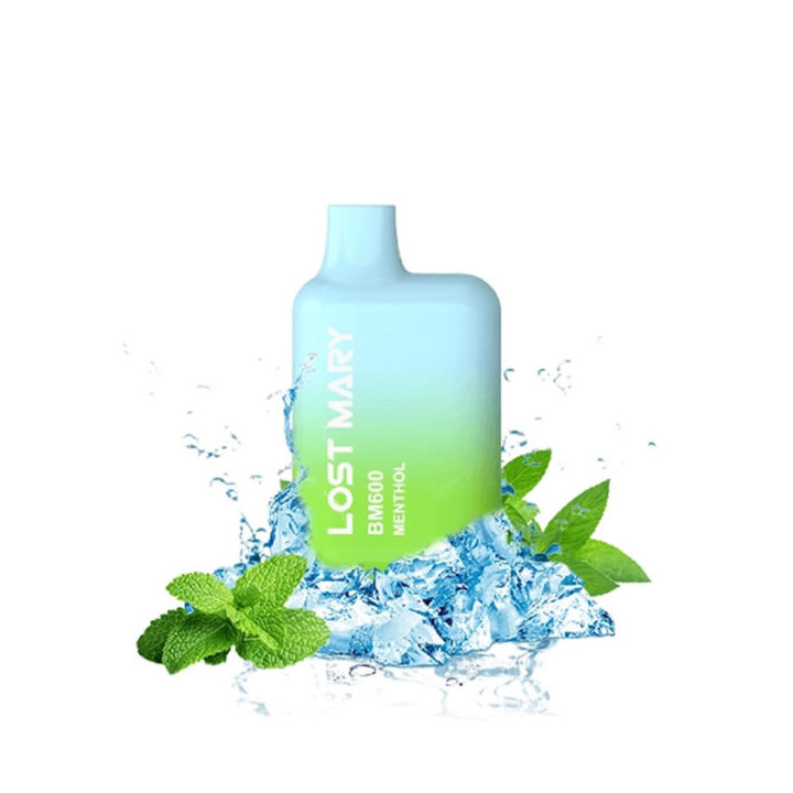CIGARRILLO ELECTRONICO DESECHABLE LOST MARY 600PUFFS 2% MENTHOL