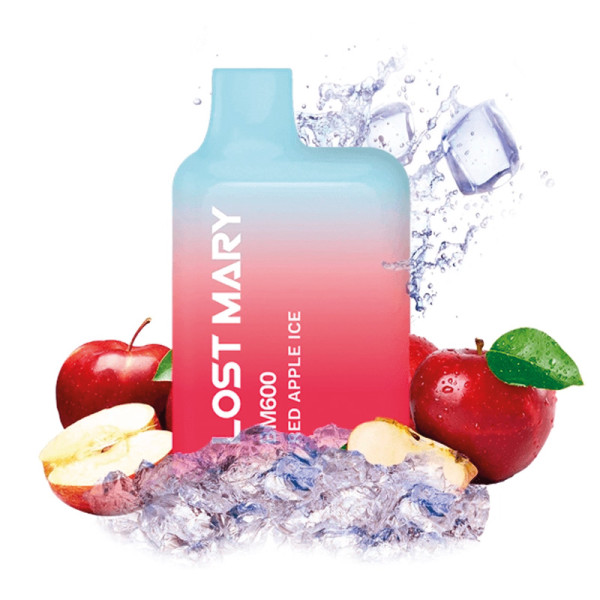 CIGARRILLO ELECTRONICO DESECHABLE LOST MARY 600PUFFS 2% RED APPLE ICE