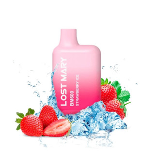 CIGARRILLO ELECTRONICO DESECHABLE LOST MARY 600PUFFS 2% STRAWBERRY ICE