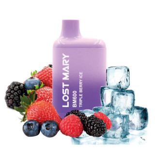 CIGARRILLO ELECTRONICO DESECHABLE LOST MARY 600PUFFS 2% TRIPLE BERRY