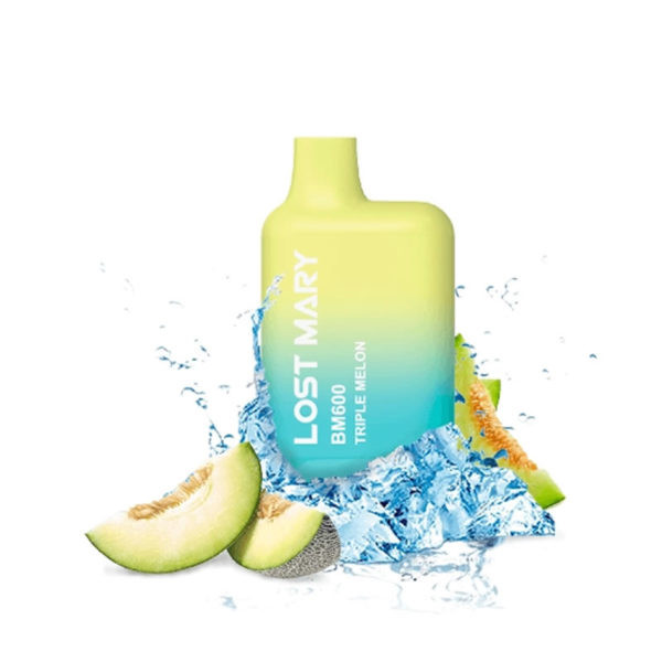 CIGARRILLO ELECTRONICO DESECHABLE LOST MARY 600PUFFS 2% TRIPLE MELON