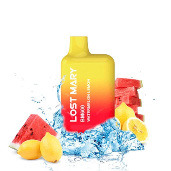 CIGARRILLO ELECTRONICO DESECHABLE LOST MARY 600PUFFS 2% WATERMELON LEMON