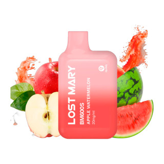 CIGARRILLO ELECTRONICO DESECHABLE LOST MARY BM600SPUFFS 2% APPLE WATERMELON