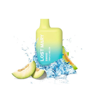 CIGARRILLO ELECTRONICO DESECHABLE LOST MARY 600PUFFS SIN NICOTINA TRIPLE MELON
