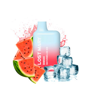 CIGARRILLO ELECTRONICO DESECHABLE  LOST MARY 600PUFFS SIN NICOTINA WATERMELON ICE
