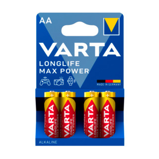 PILA ALCALINA LONGLIFE POWER AA LR6 VARTA TENSION 1.5 V 1X20 BLISTER DE 4 PILAS