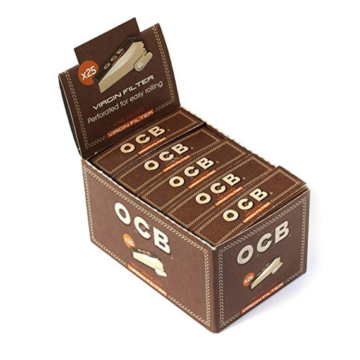Filtros Ocb virgin cartón 25 Uds.