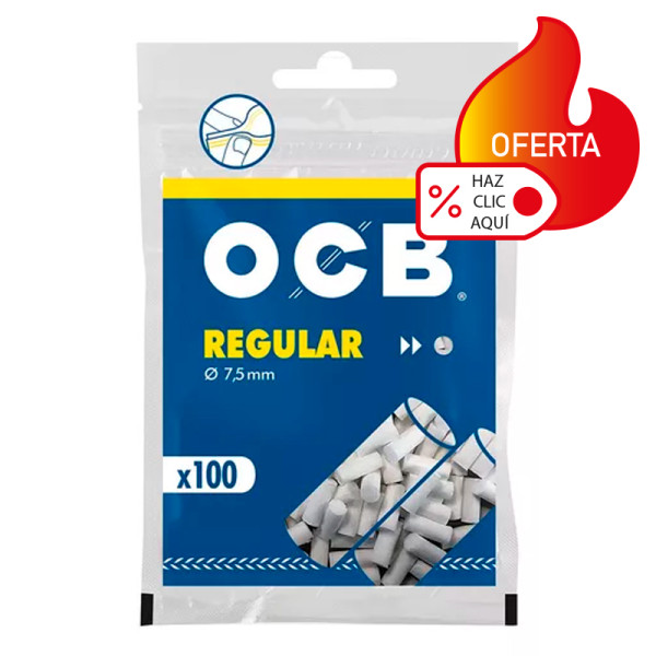 Filtros OCB regular 7,5mm 100uds 30 Uds.