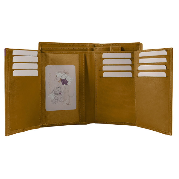 BILLETERO PIEL SEÑORA ACQ MINERVA CAMEL