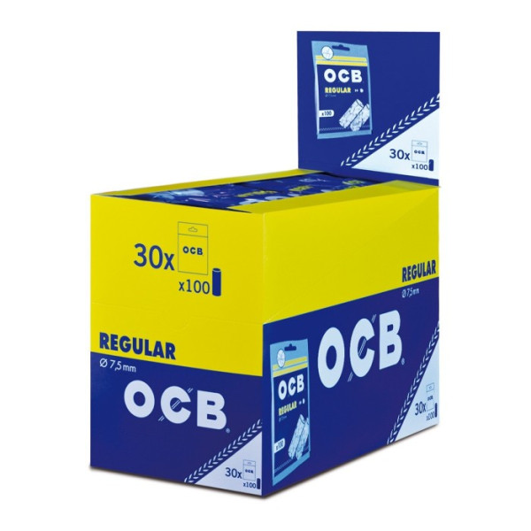 Filtros OCB regular 7,5mm 100uds 30 Uds.