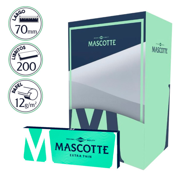 Expositor de papel Mascotte extra thin 70mm 200uds