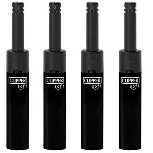 ENCENDEDOR CLIPPER MINI TUBE SOFT ALL BLACK 1X24
