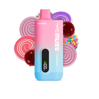 CIGARRILLO ELECTRONICO DESECHABLE MUSS TECH 8000 CHUPACHU 0 MG.